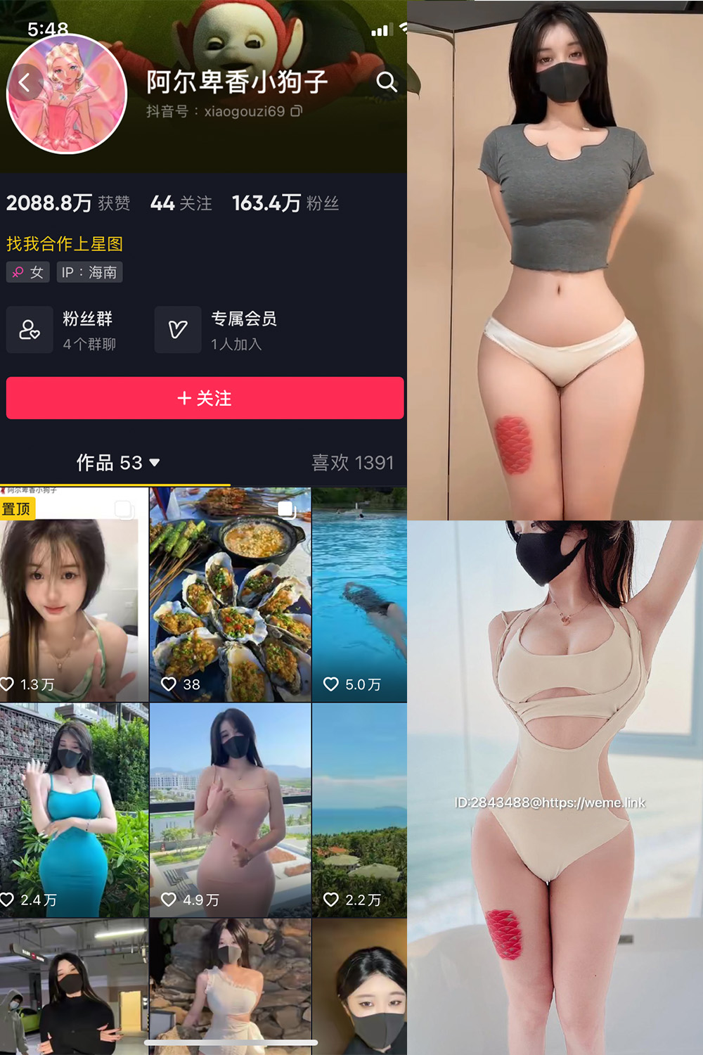 抖音 阿尔卑香小狗子 微密圈 NO.012期 【7P1V】